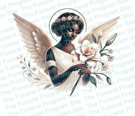 Angela Bouquet Funeral Clip Art - The Funeral Program Site