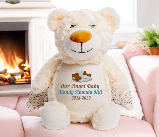 Guardian Angel Bear Memorial Stuffed Animal-Urn