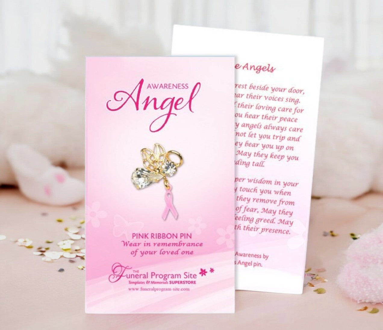 Breast Cancer Awareness Angel Pin