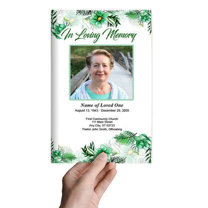 Annabella Funeral Program Template - The Funeral Program Site