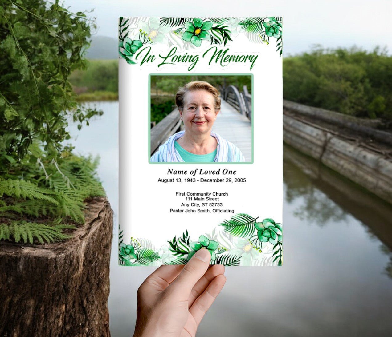 Annabella Funeral Program Template - The Funeral Program Site