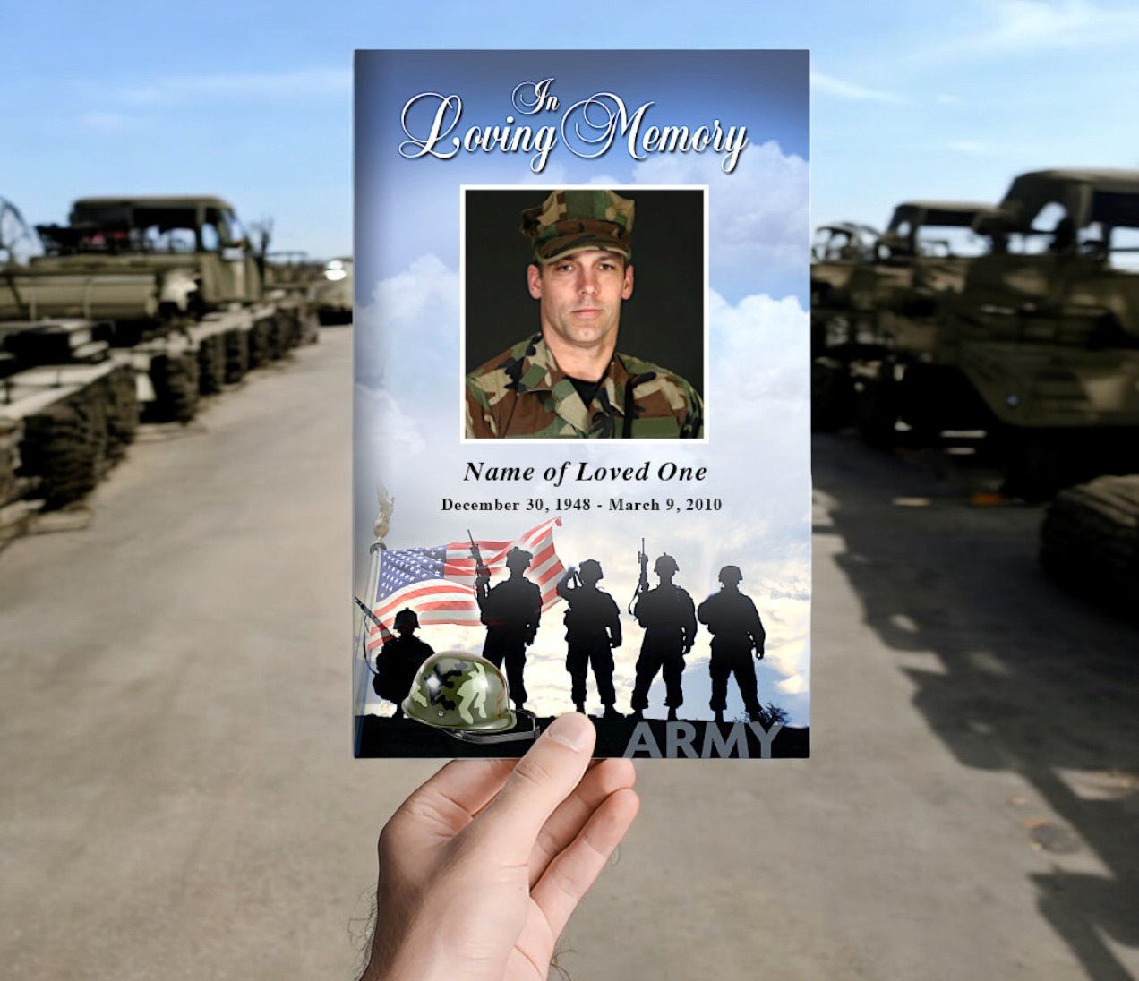 Army Funeral Program Template - The Funeral Program Site