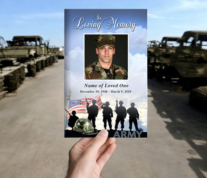 Army Funeral Program Template