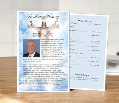 Assurance Funeral Flyer Template - The Funeral Program Site