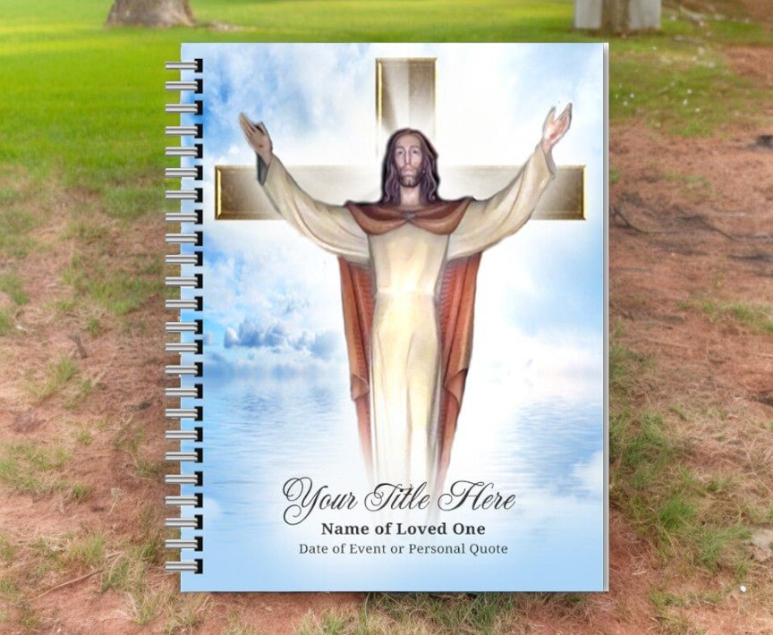 Assurance Spiral Wire Bind Memorial Funeral Guest Book - The Funeral Program Site