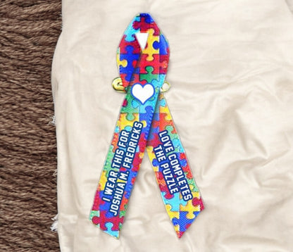 Autism Awareness Ribbon (Puzzle) - Pack of 10