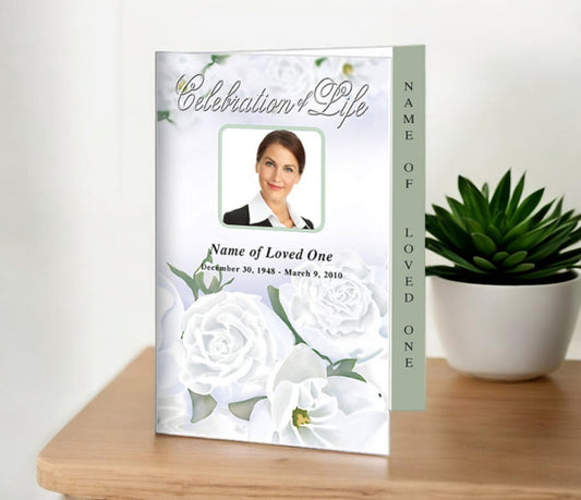 Awakening 4-Sided Graduated Funeral Program Template