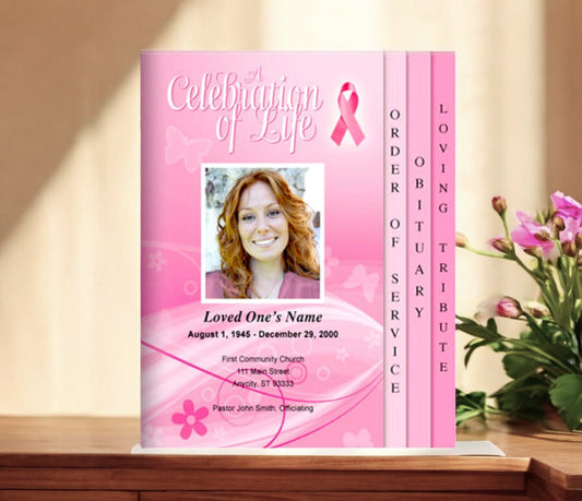 Awareness 8 - Sided Graduated Program Template - The Funeral Program Site