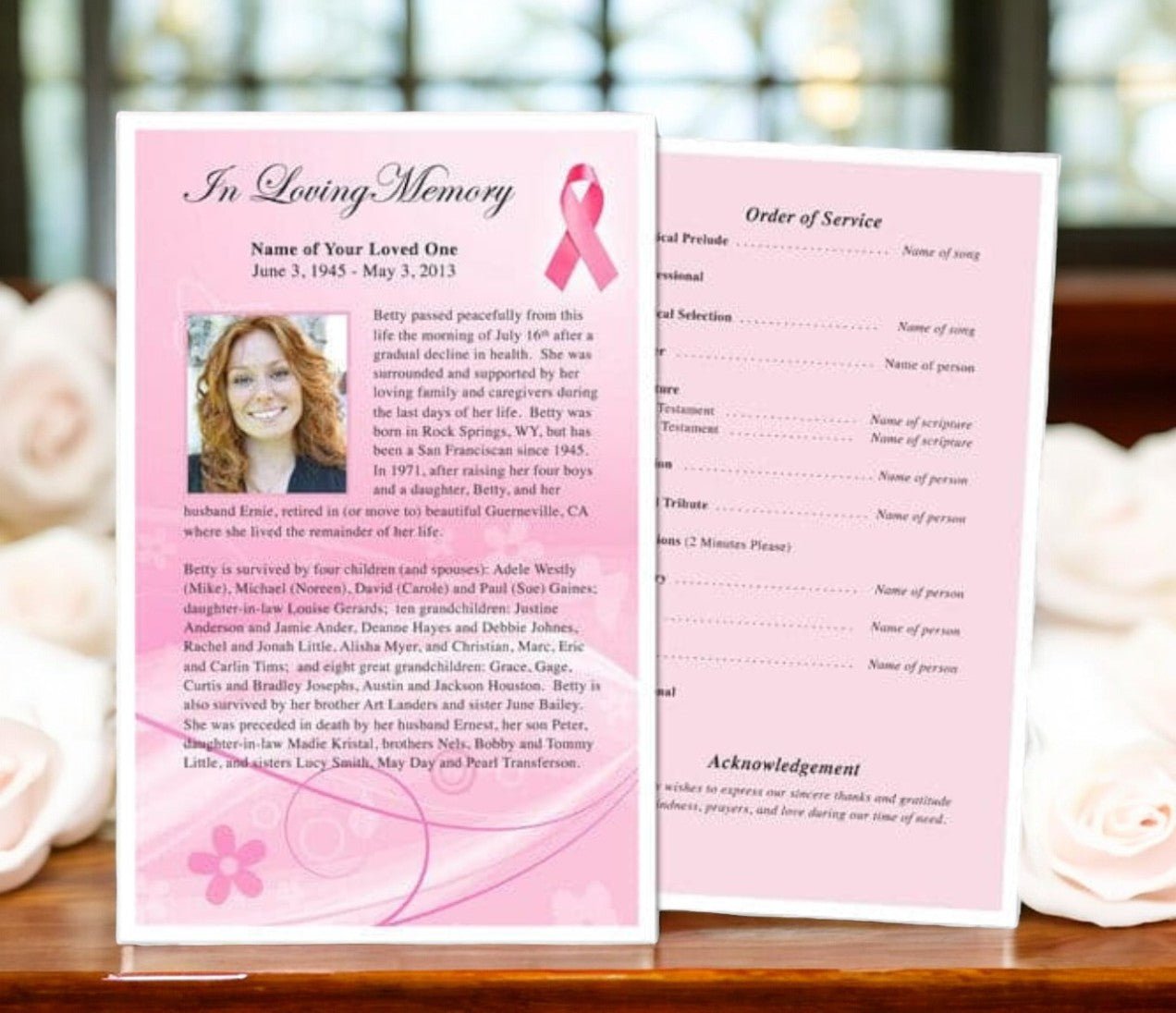 Awareness Funeral Flyer Template - The Funeral Program Site