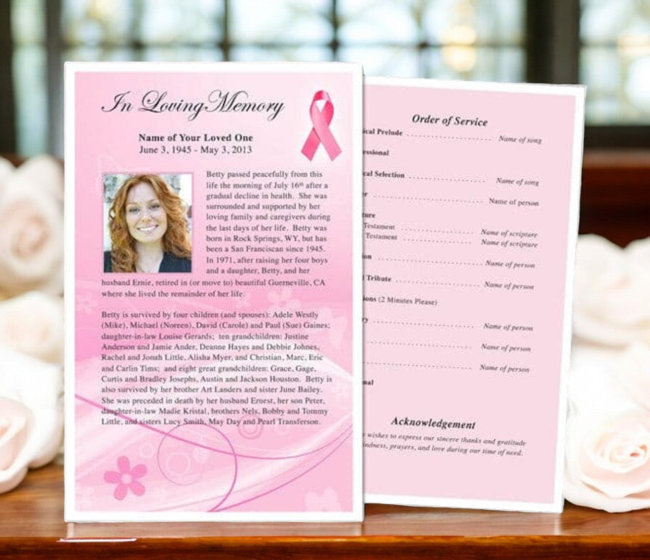 Awareness Funeral Flyer Template