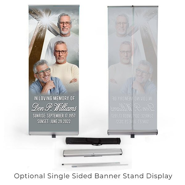 Funeral Banner 24 x 60 - Blue Skies