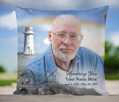 Beacon In Loving Memory Memorial Pillow