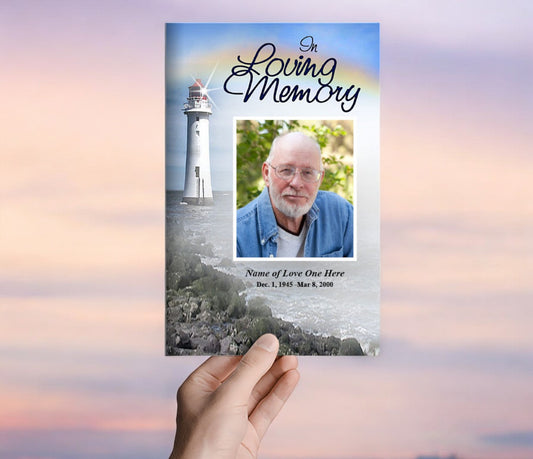 Beacon Funeral Program Template