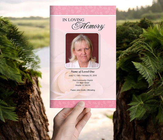 Bella Funeral Program Template - The Funeral Program Site