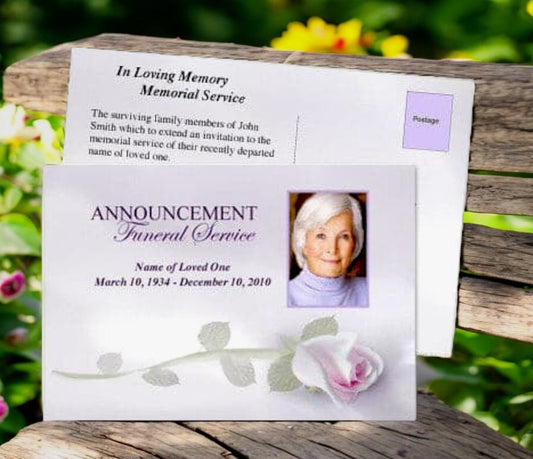 Beloved Funeral Announcement Template - The Funeral Program Site