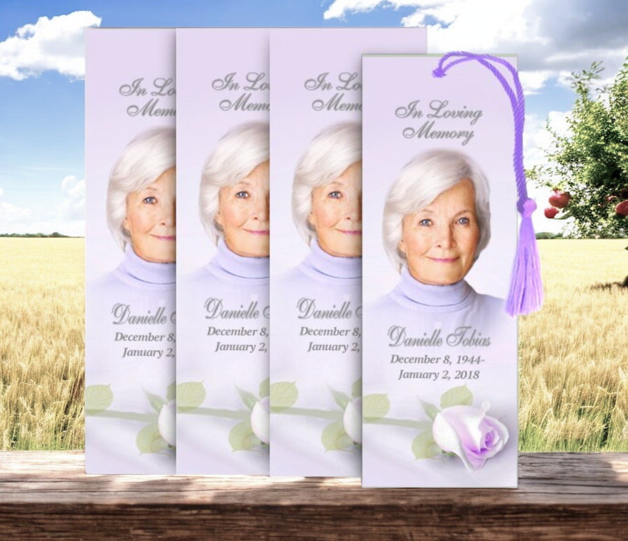 Beloved Memorial Bookmark Done For You Design & Print (Pack of 50) - The Funeral Program Site