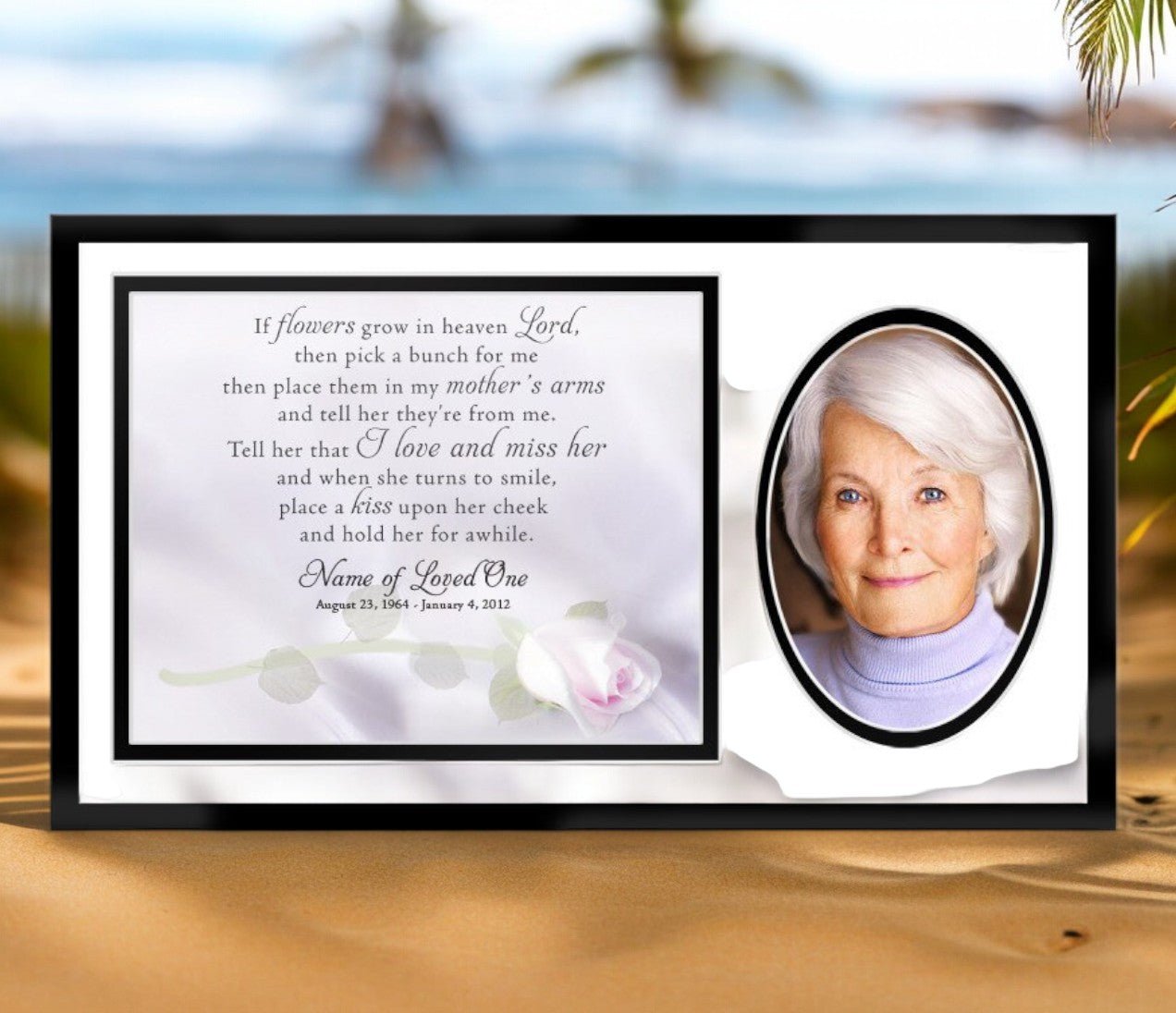 Beloved Memorial Frame Plaque Keepsake - The Funeral Program Site