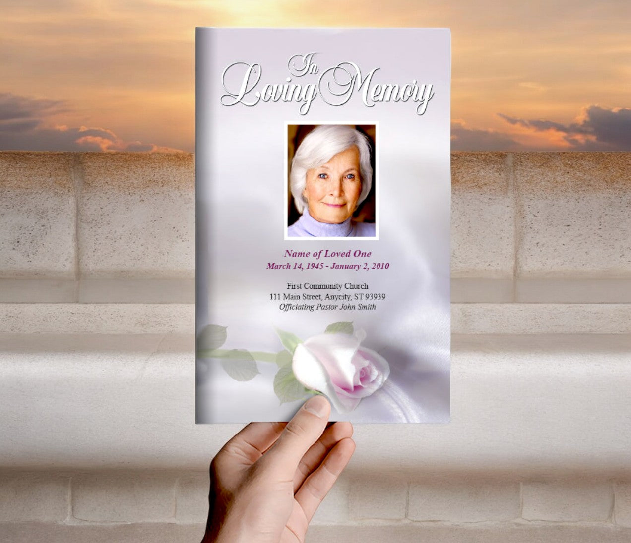 Beloved Funeral Program Template