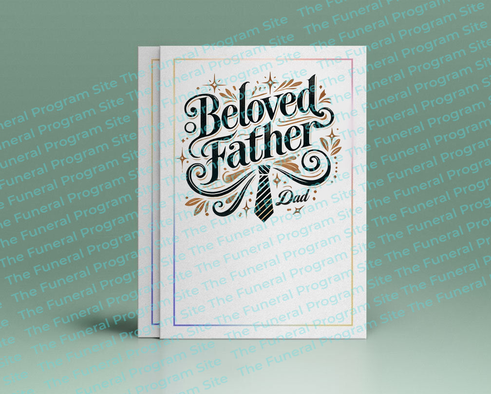 Beloved Father Funeral Program Title