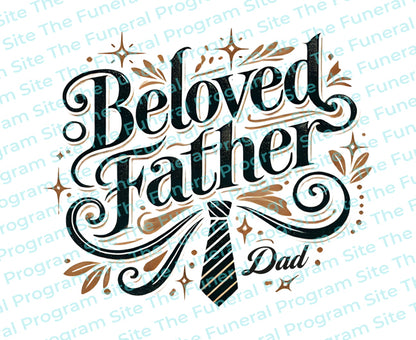 Beloved Father Funeral Program Title