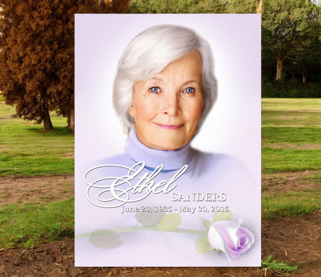 Beloved Funeral Poster Memorial Portrait