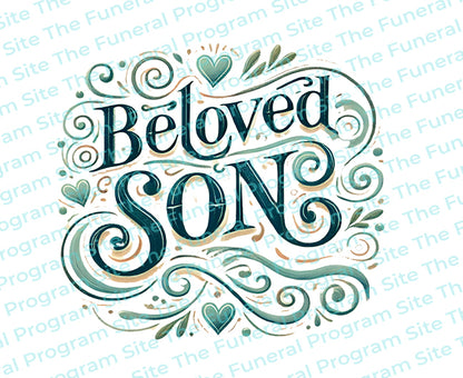 Beloved Son Funeral Program Title