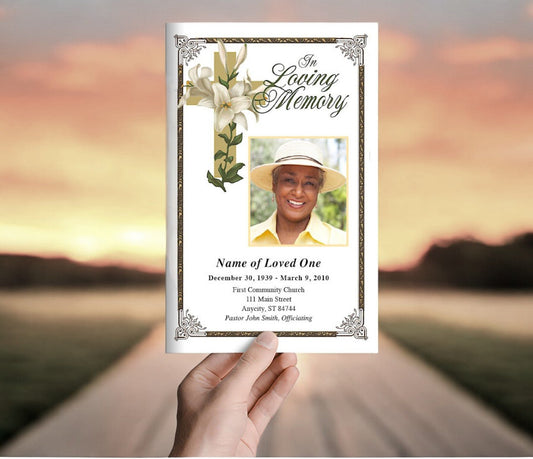 Bethany Funeral Program Template - The Funeral Program Site