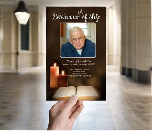 Bible Funeral Program Template - The Funeral Program Site