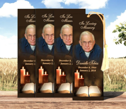 Bible Memorial Bookmark Done For You Design & Print (Pack of 50) - The Funeral Program Site