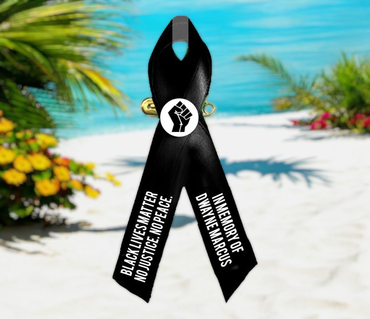 Black Lives Matter Awareness Ribbon - Pack of 10 - The Funeral Program Site