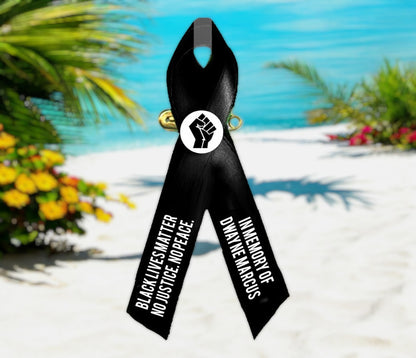 Black Lives Matter Awareness Ribbon - Pack of 10