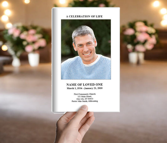 Blank Funeral Program Template