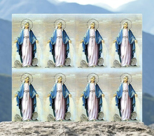 Blessed Mother Catholic Mass Funeral Prayer Card Paper (Pack of 24) - The Funeral Program Site