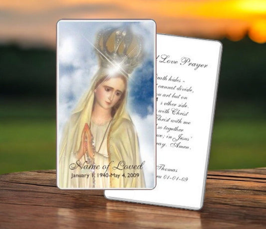 Blessed Prayer Card Template - The Funeral Program Site