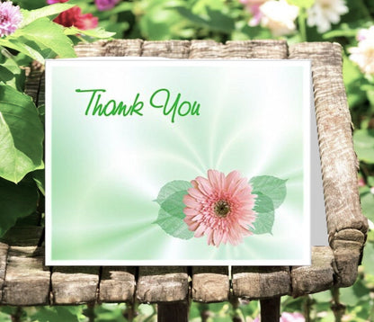 Blossom Thank You Card Template - The Funeral Program Site