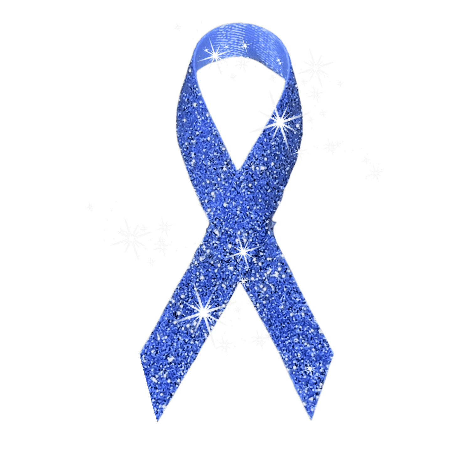 Blue Cancer Ribbon, Awareness Ribbons (No Personalization) - Pack of 10 - The Funeral Program Site