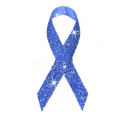 Blue Cancer Ribbon, Awareness Ribbons (No Personalization) - Pack of 10 - The Funeral Program Site