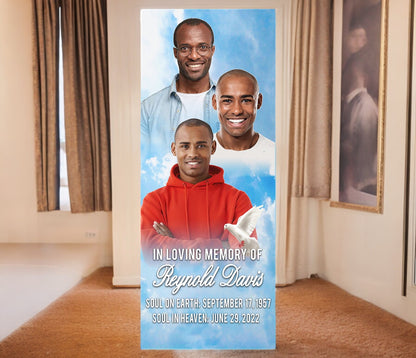 Funeral Banner 24 x 60 - Blue Skies