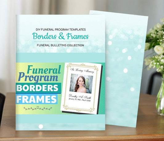 Borders/Frames Printable Funeral Program Catalog - The Funeral Program Site