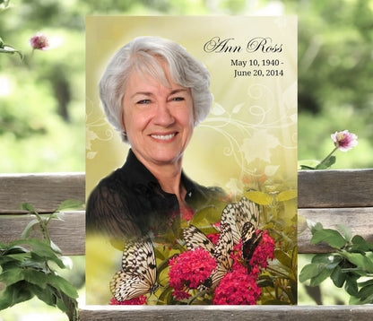 Bouquet Funeral Poster Memorial Portrait