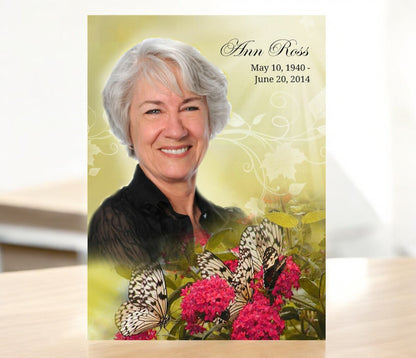 Bouquet Funeral Poster Memorial Portrait