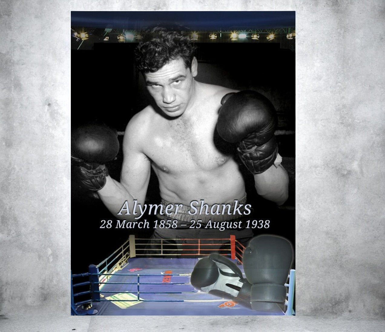 Boxing Funeral Poster Memorial Portrait