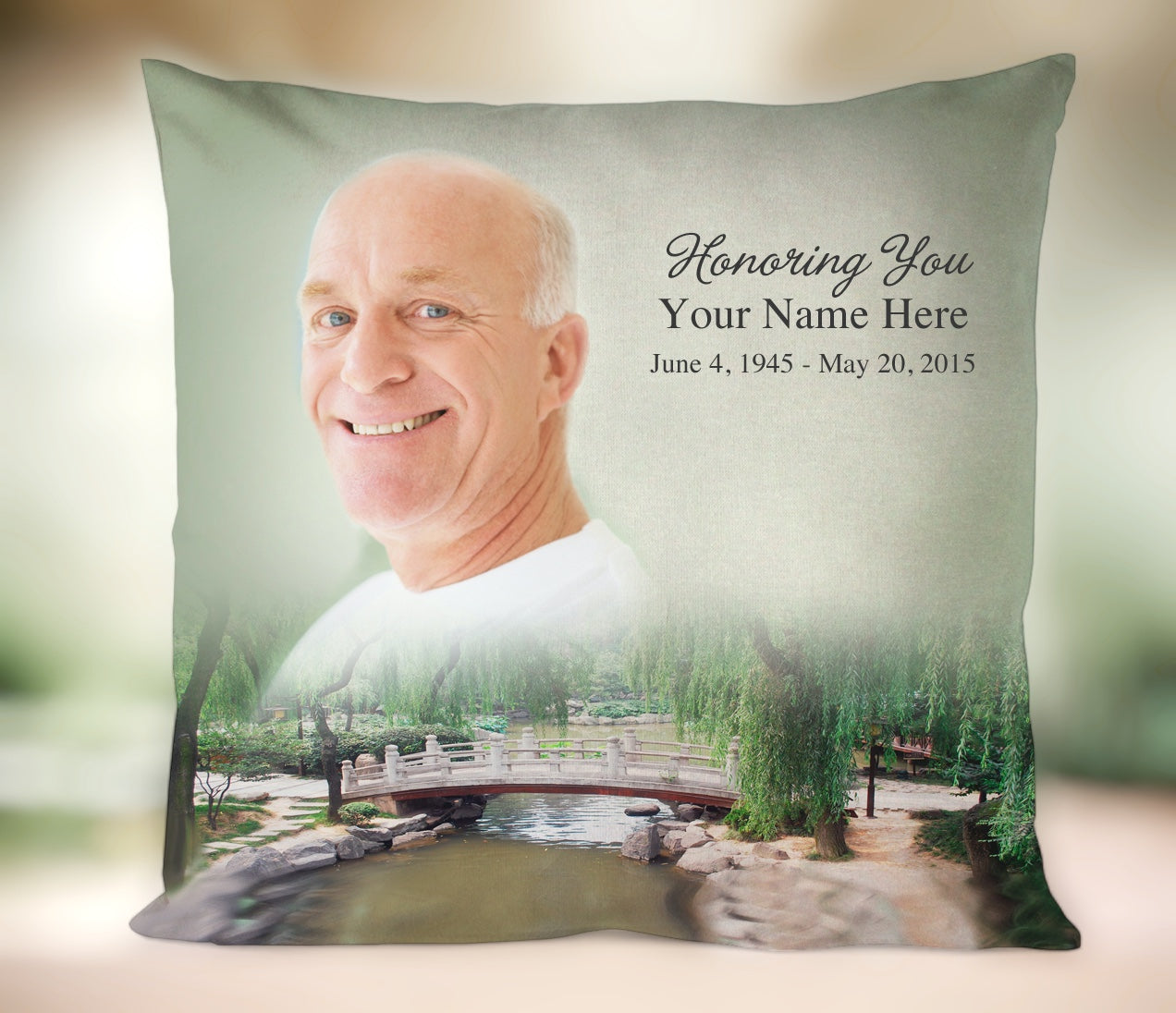 Bridge In Loving Memory Memorial Pillow