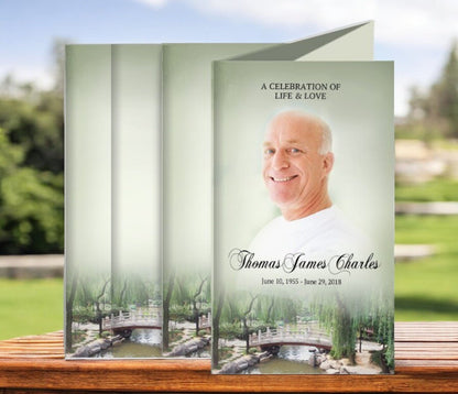 Bridge Funeral Brochure Design & Print (Pack of 50) - The Funeral Program Site