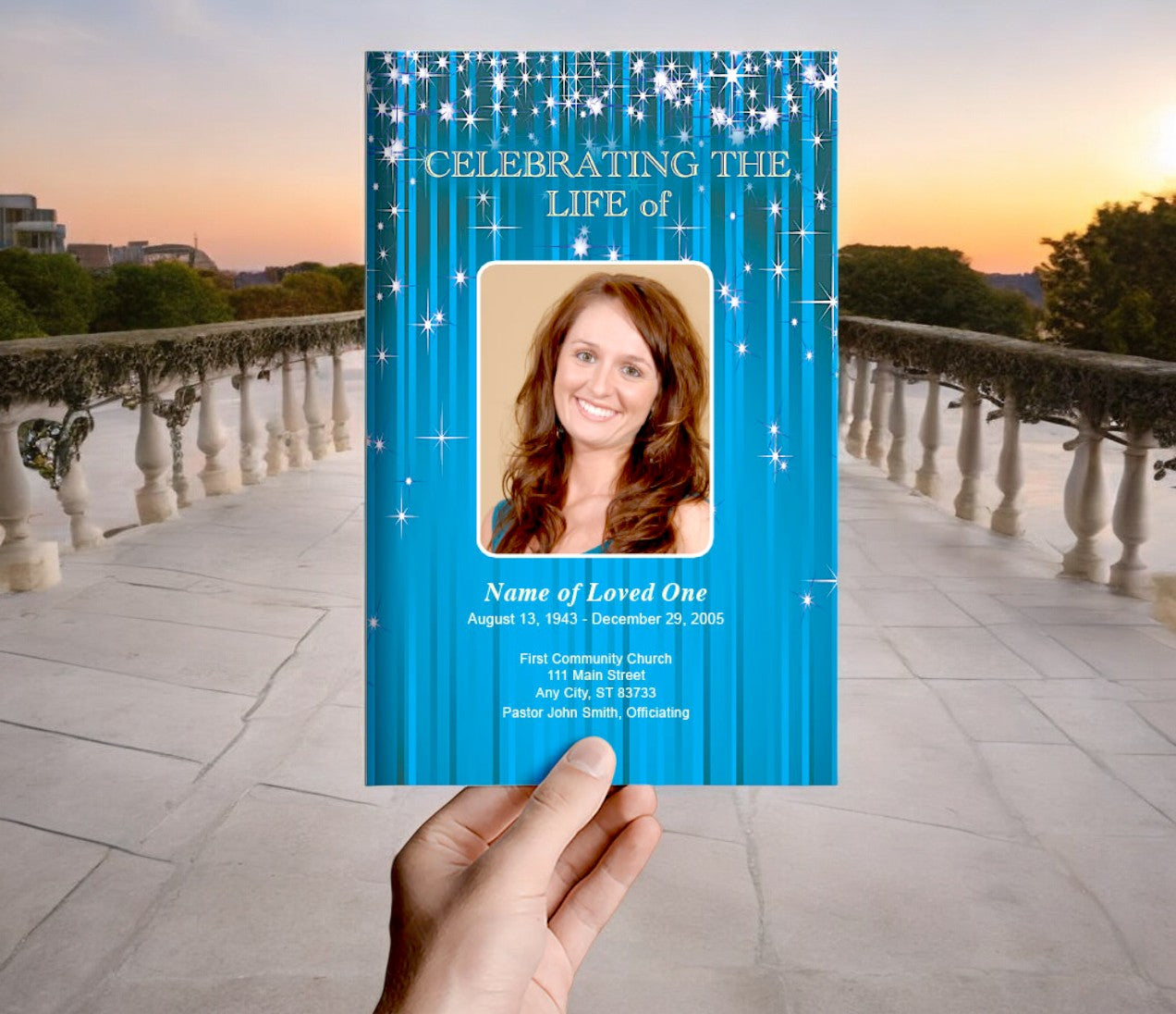 Brilliance Funeral Program Template