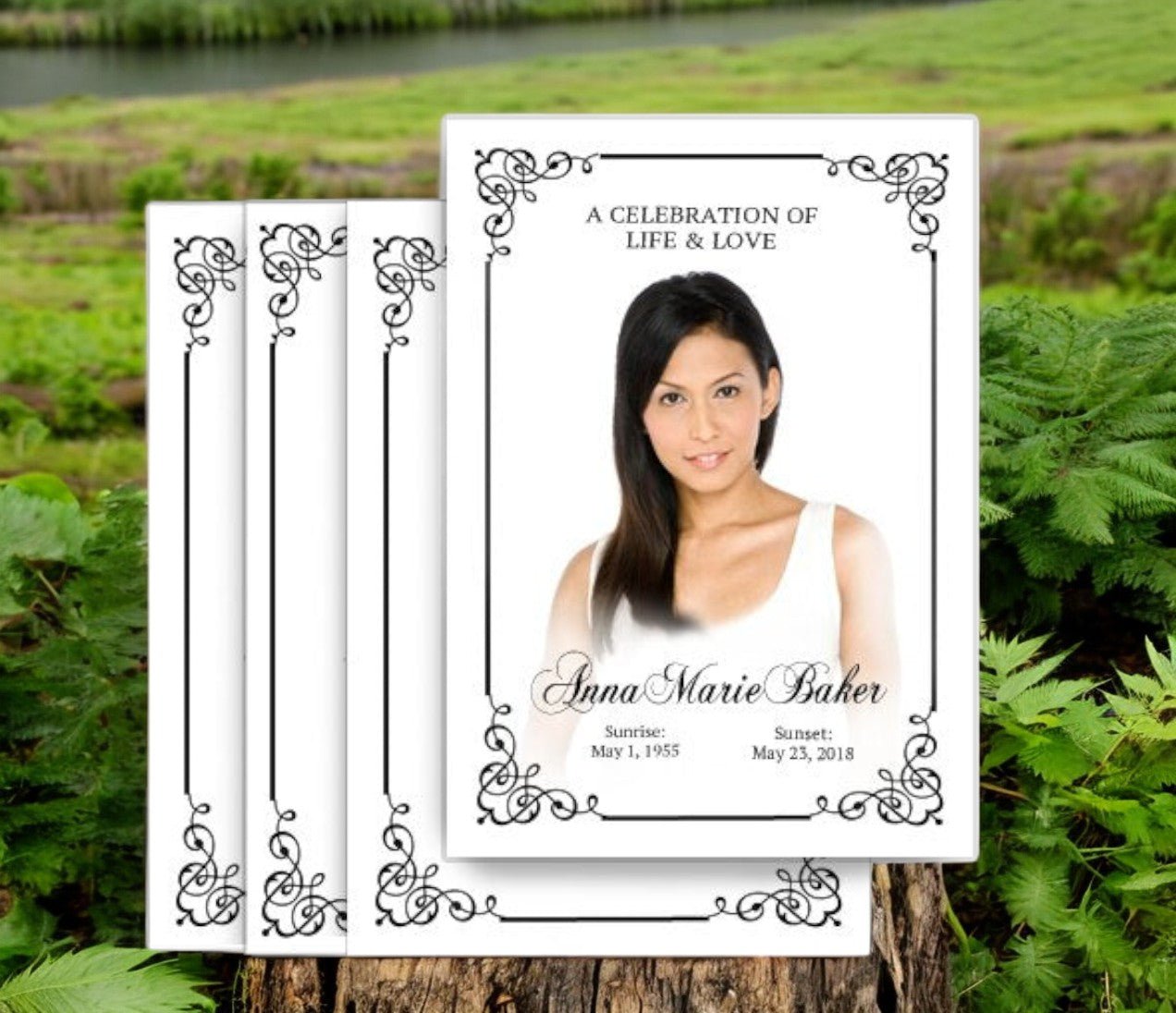 Cadence Funeral Postcard Design & Print (Pack of 50) - The Funeral Program Site