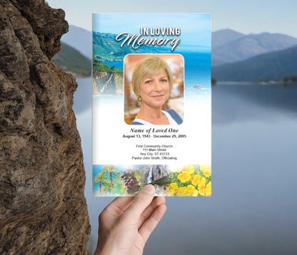 California Funeral Program Template