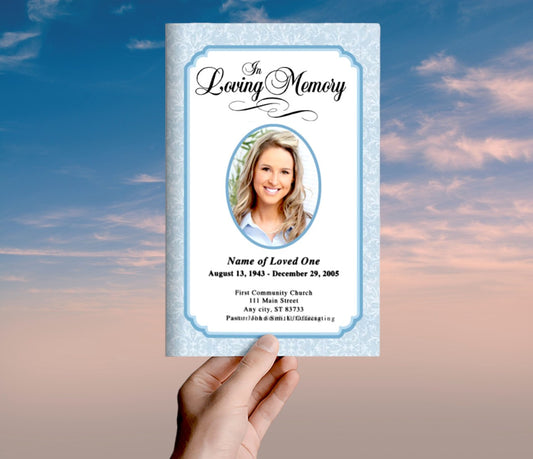 Cambria Funeral Program Template