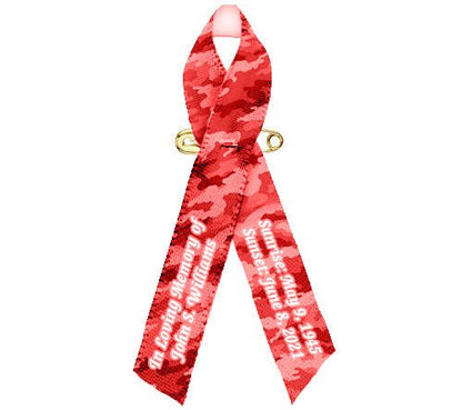 Camouflage Ribbon Personalized - Pack of 10