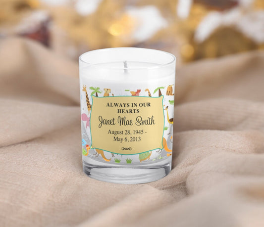 Candace Personalized Votive Memorial Candle